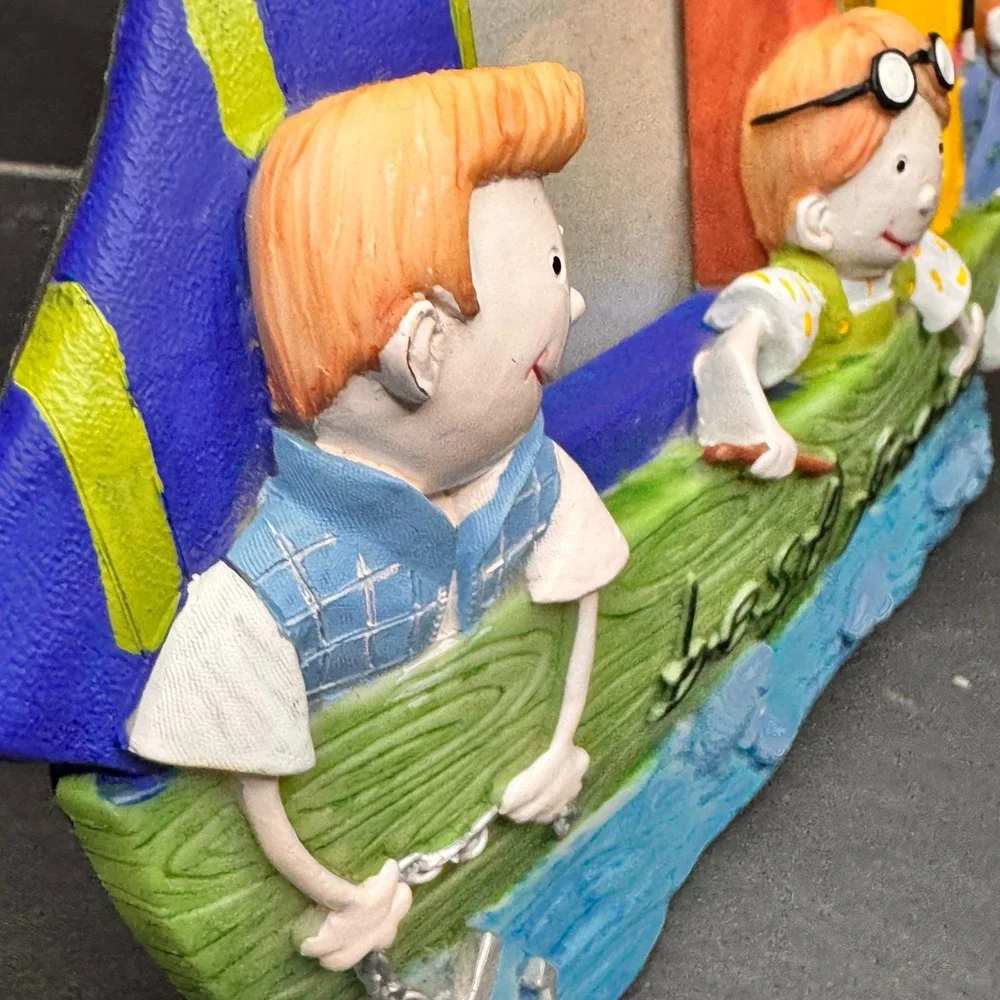 Best Friends Sailboat 3D Resin Picture Frame‎ Nautical Kids Boys Room Decor